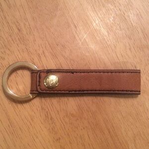 NWOT Faux Leather Keychain with Dust Bag